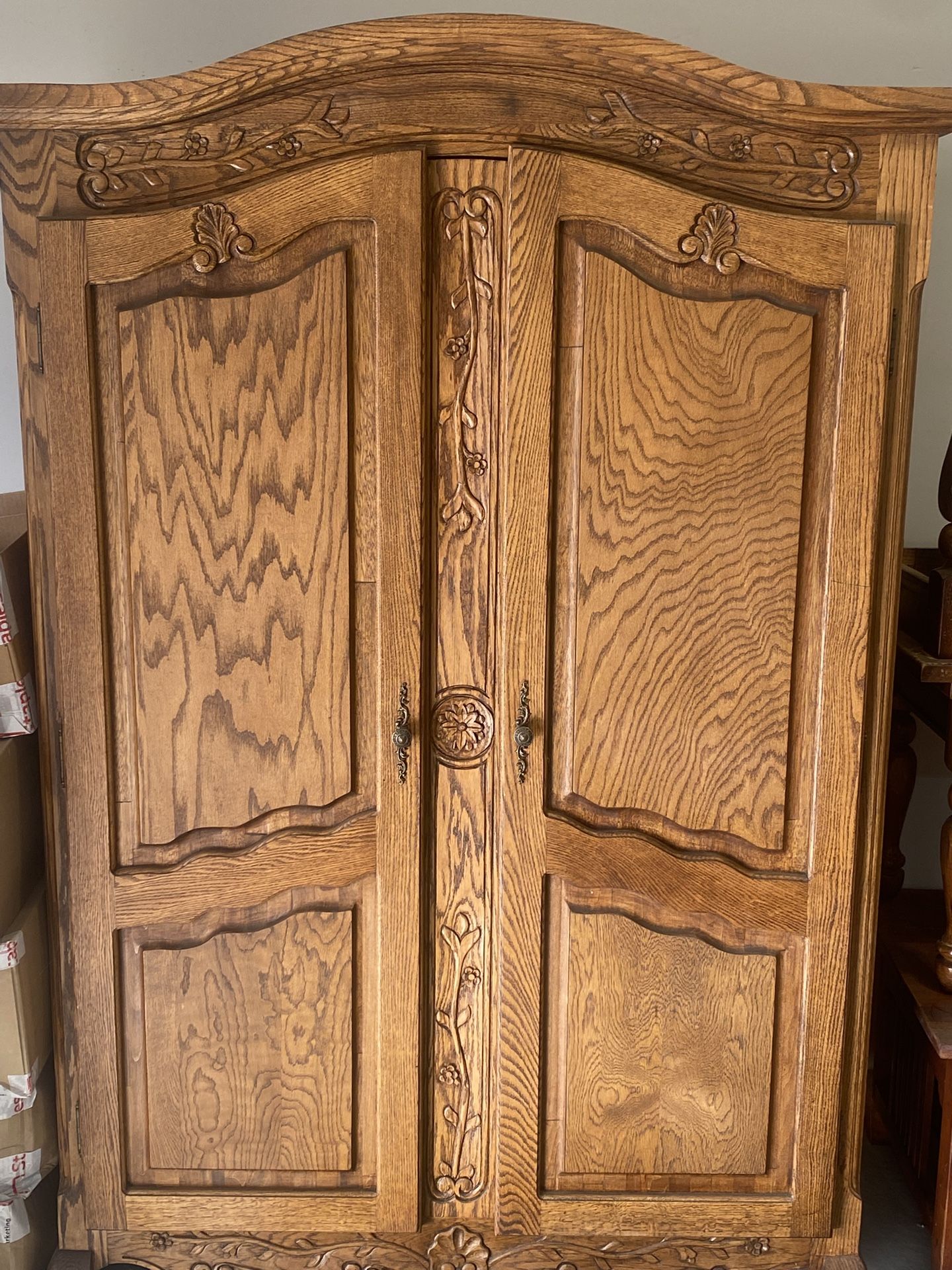 Solid Oak Armoire