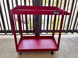 Tuffin Red Metal Utility Cart