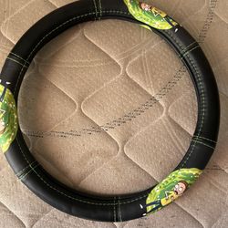 Rick and morty steering wheel cover 