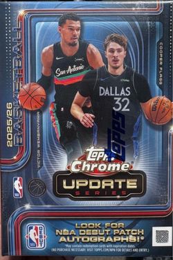 FIVE LEFT 2025/26 Topps Chrome Basketball Update Series Box