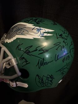 Rare Philadelphia Eagles Team Signed Full Size Helmet