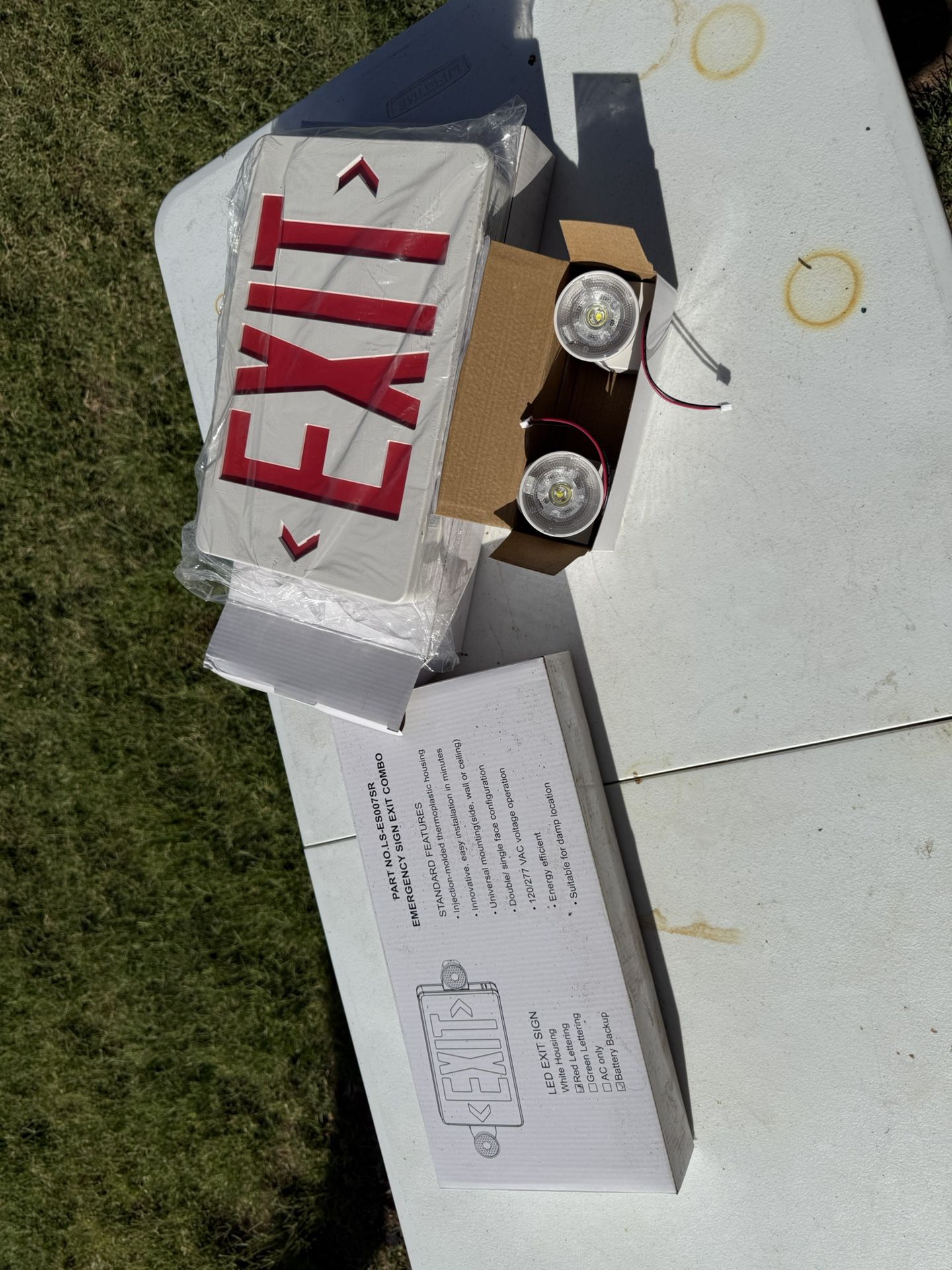 NEW NEVER USED EXIT SIGNS