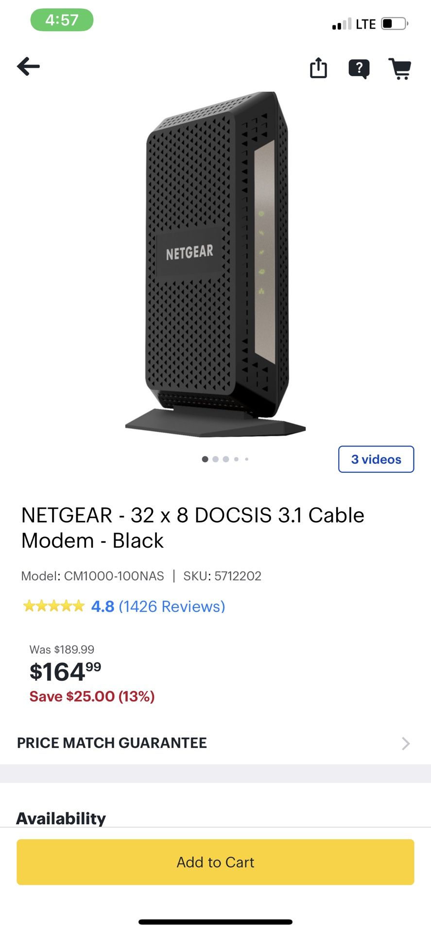 NetGear modem