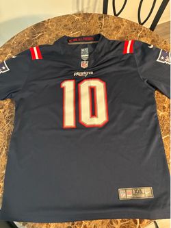 Real on field Drake Maye Nike jersey