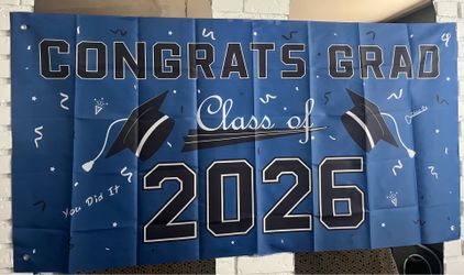 2026 Banner and balloons