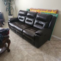 Leather Electric Couch
