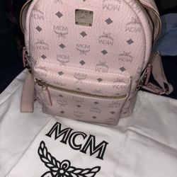 PINK MCM BACKPACK