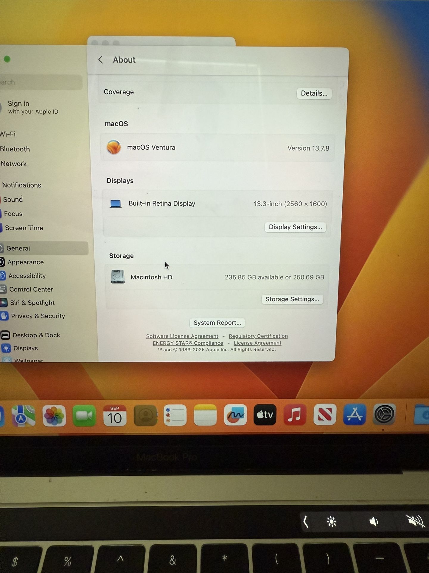 MacBook Pro 2017 13”