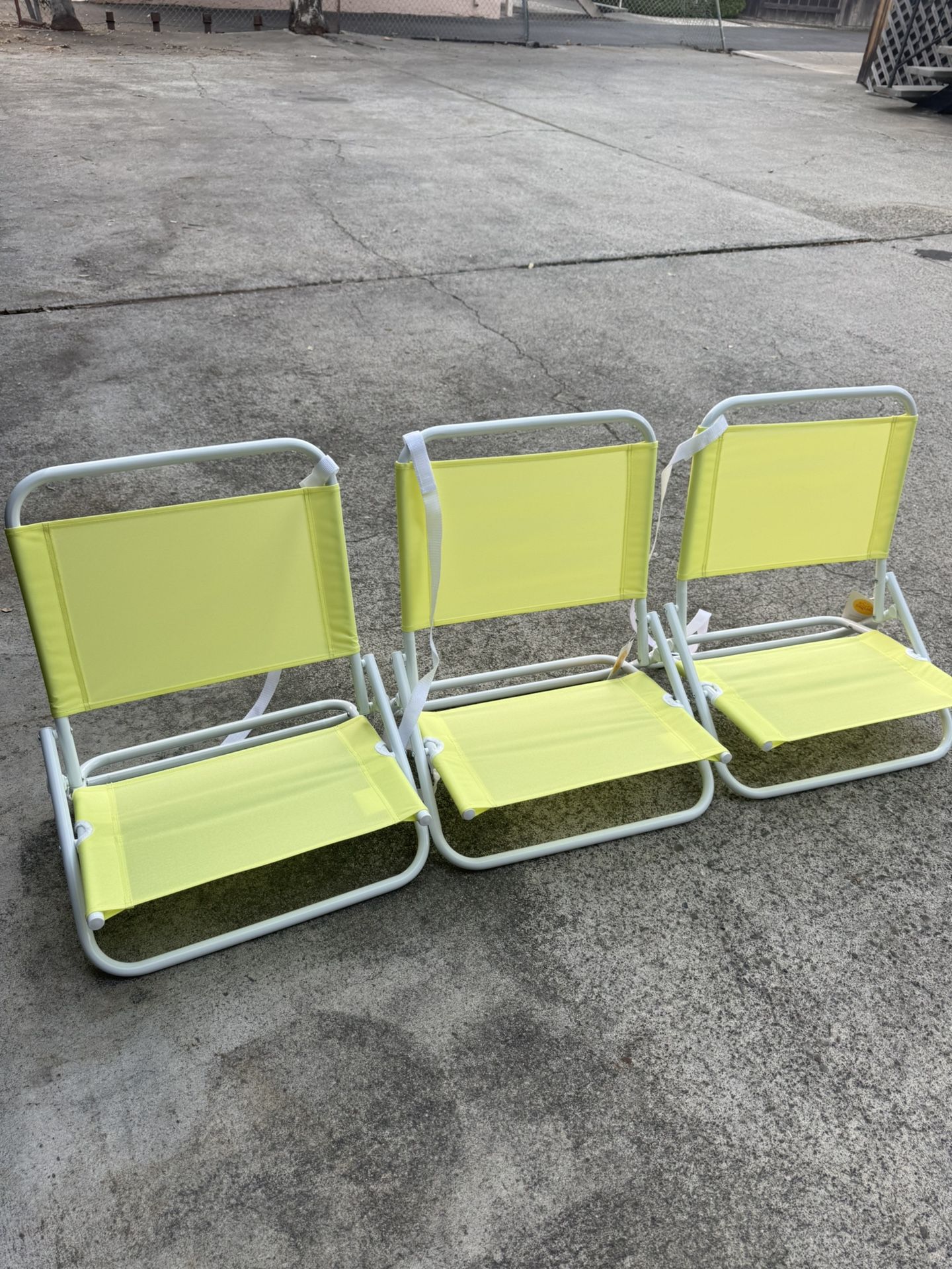 3 New Beach Chairs 