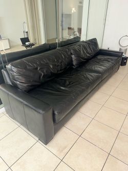 Restoration Hardware leather couch