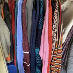 Variety Of Women’s Sweaters And Cardigans 
