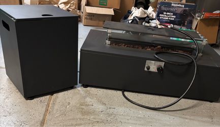 Outside fire table