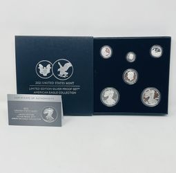 2021 Limited Edition Silver Proof Set American Eagle Collection Set Box