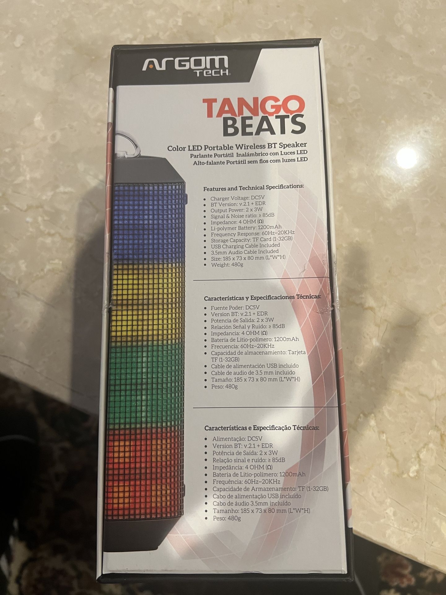 Color LED Portable Wireless BT Speaker