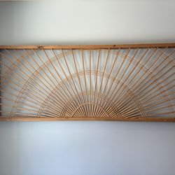Wood boho wall art