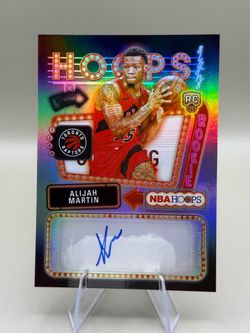 Alijah Martin NBA Hoops Rookie Auto Card