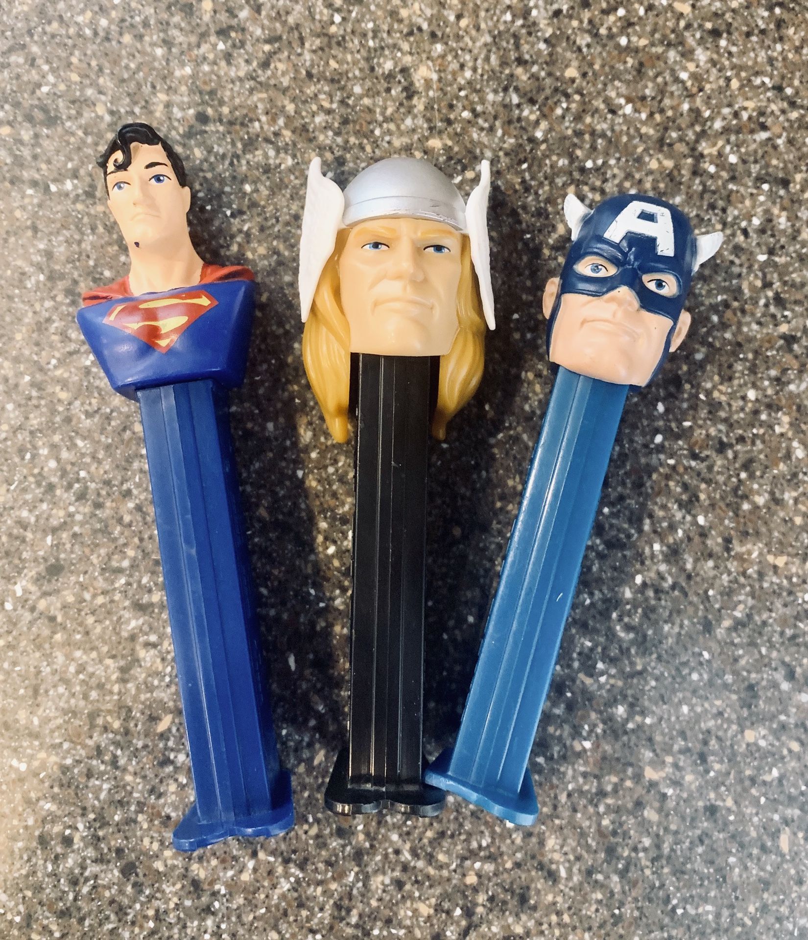 Super Heroes Pez dispensers