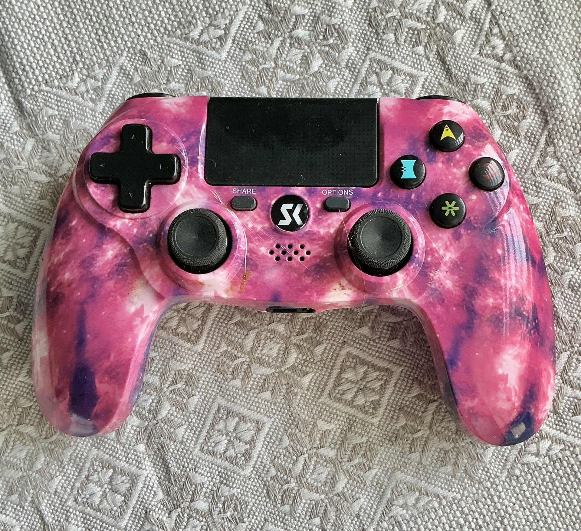 Controller for PS4, Wireless Controller Pink for Sony PlayStation 4/Slim/Pro