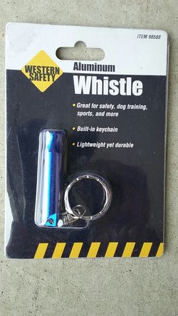 Western Safety Aluminium Whistle new in package