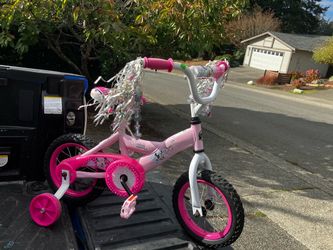 Child Kid Children Bike 12” Wheels With Training Wheels Bicycle Tricycle Trike in Good Condition