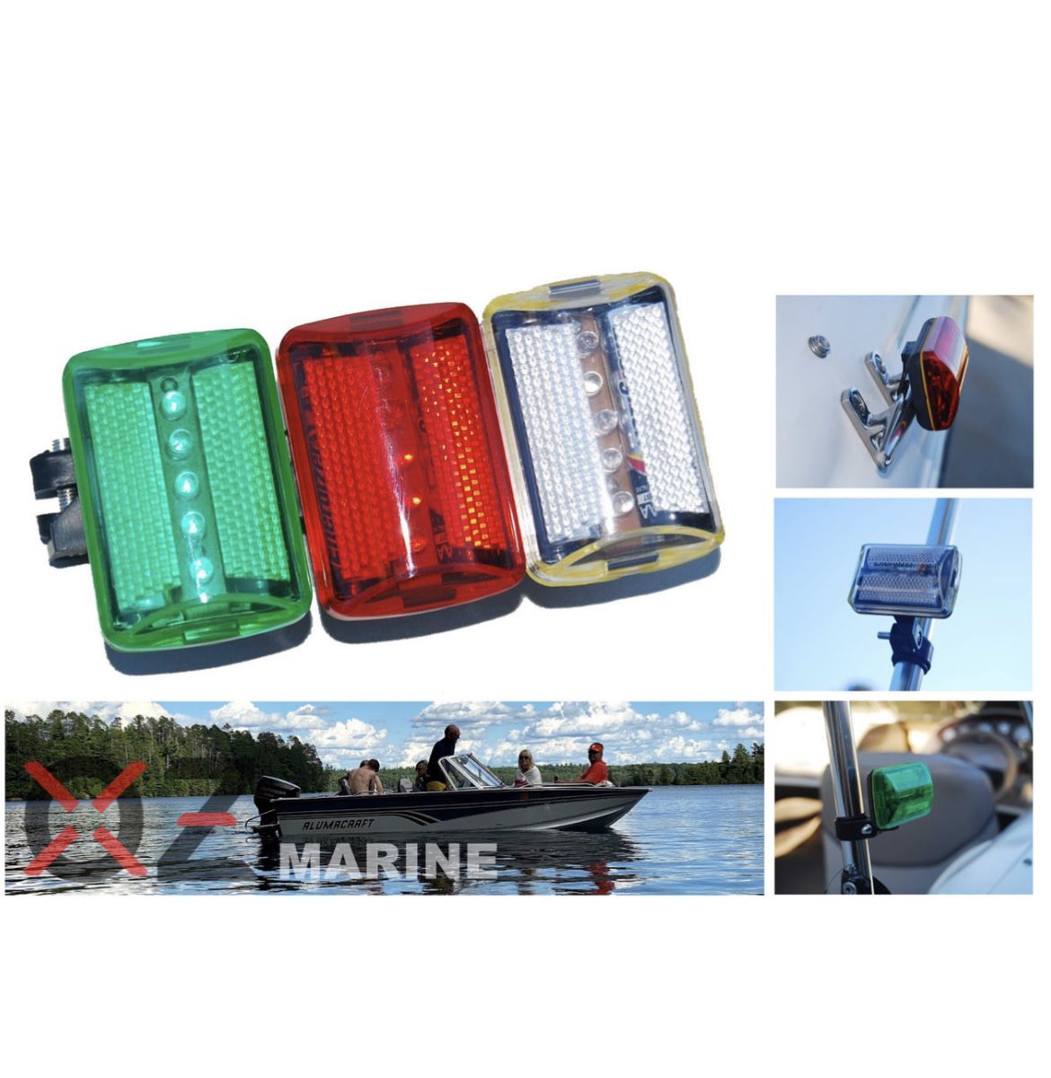 Oz Marine Portable Navigation Lights For Boats Kayak Dingy 