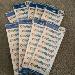 Congratulations Stickers. 