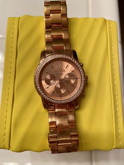 Womens Invicta Rose Gold Watch 