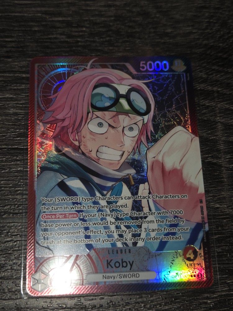 Koby (001) (Alternate Art) OP11-001 A Fist of Divine Speed Foil