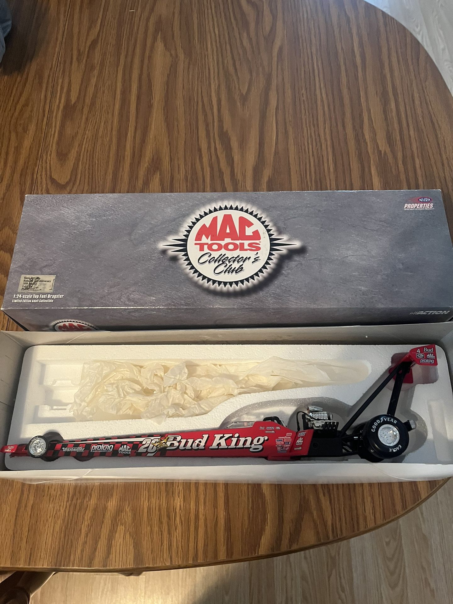 Action Mac Tools 1/24 1997 Dragster Kenny Bernstein Bud King Top Fuel Dragster 1 Of 5,004