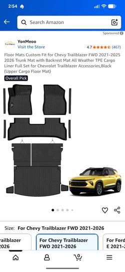 FOR 2021-2026 CHEVY TRAILBLAZER
