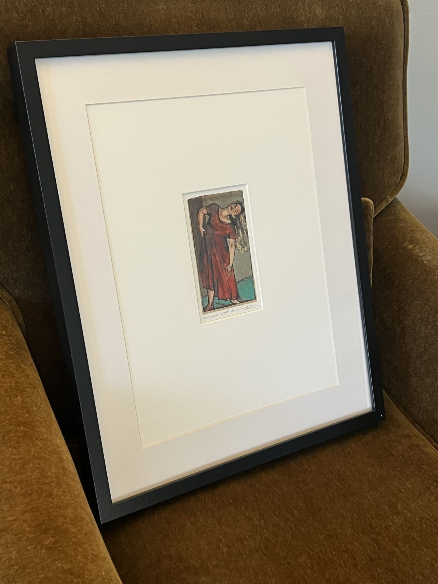 “Unfolding” One Of A Kind Monoprint painting