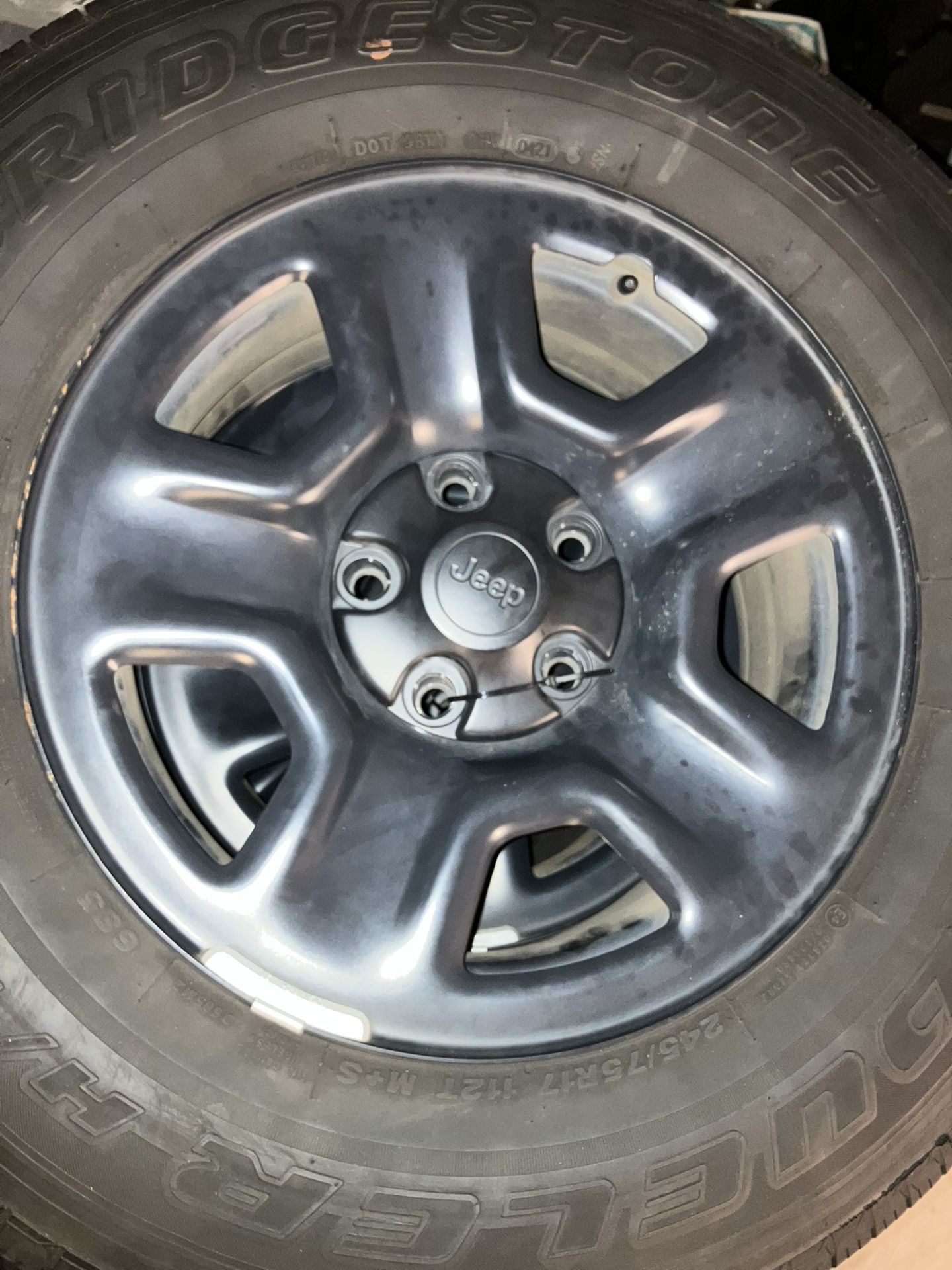 245/75 R17 Like new tires And Rims 