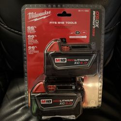 Milwaukee M18 batteries 5.0