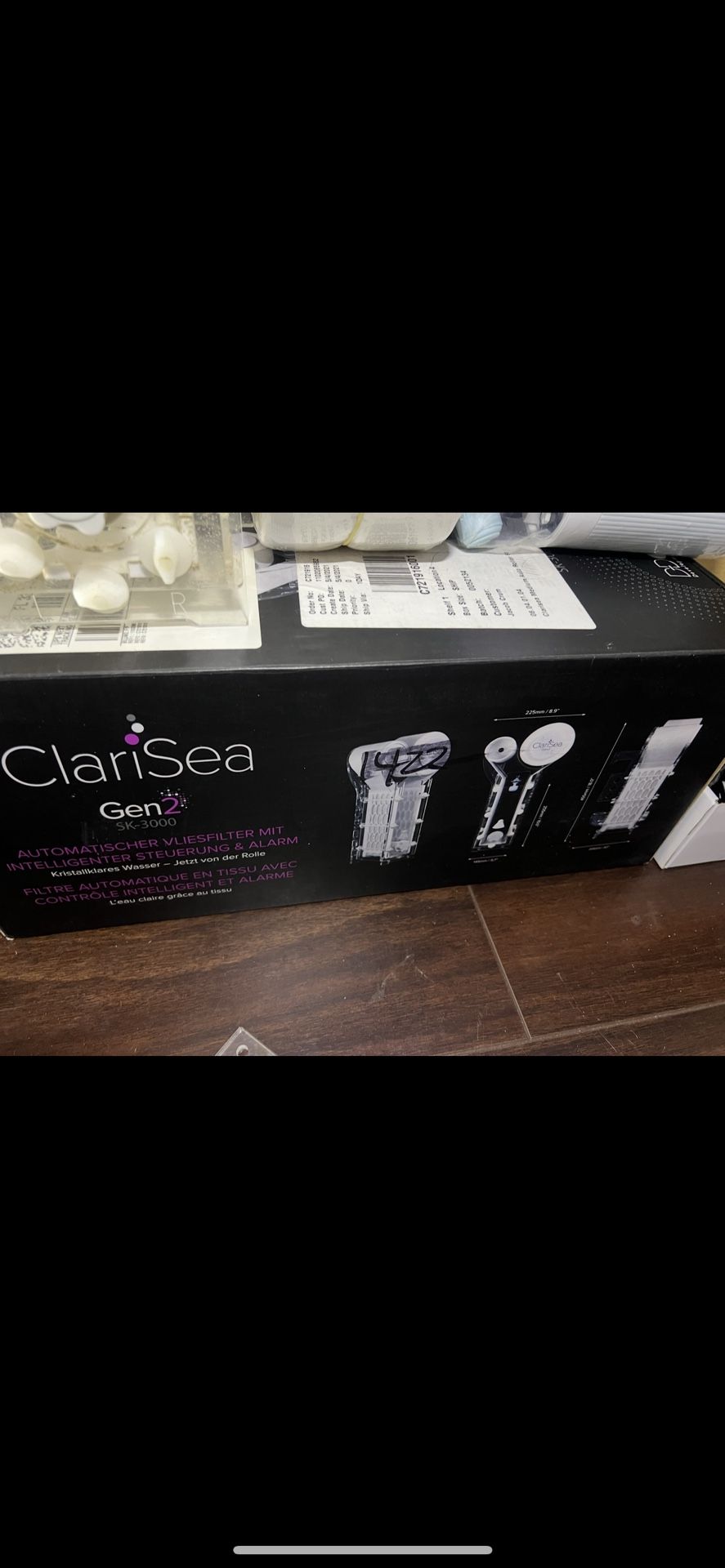 Clarisea fleece roller sump filter reef aquarium Sk3000