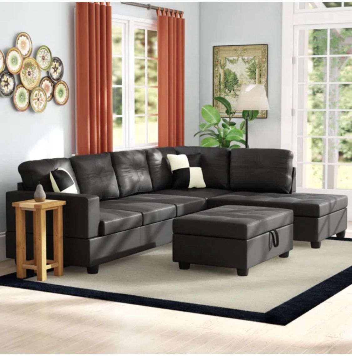 Sectional Sofa With Ottoman