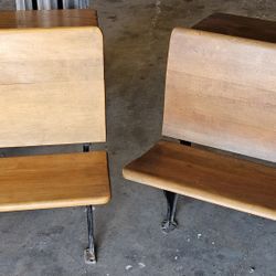 Antique School Desks