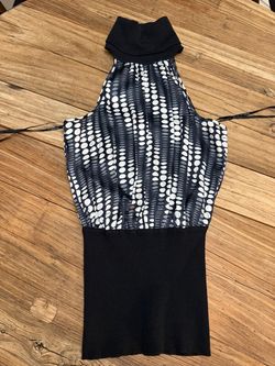 BEBE turtleneck halter top Small