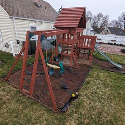 Solid Wood Swing Set