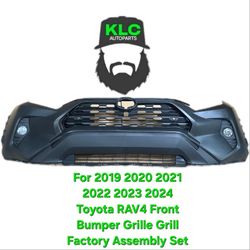 For 2019 2020 2021 2022 2023 2024 Toyota RAV4 Front Bumper Grille Grill Factory Assembly Set