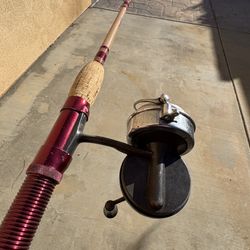 Vintage Fishing Rod Reel Combo Medium Light Action 6’6” 