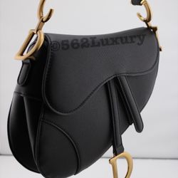 Black Dior Saddle Bag 
