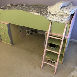 Kids Bedroom Furniture - Girls - Bed, Dresser, Armoire And  Mirror