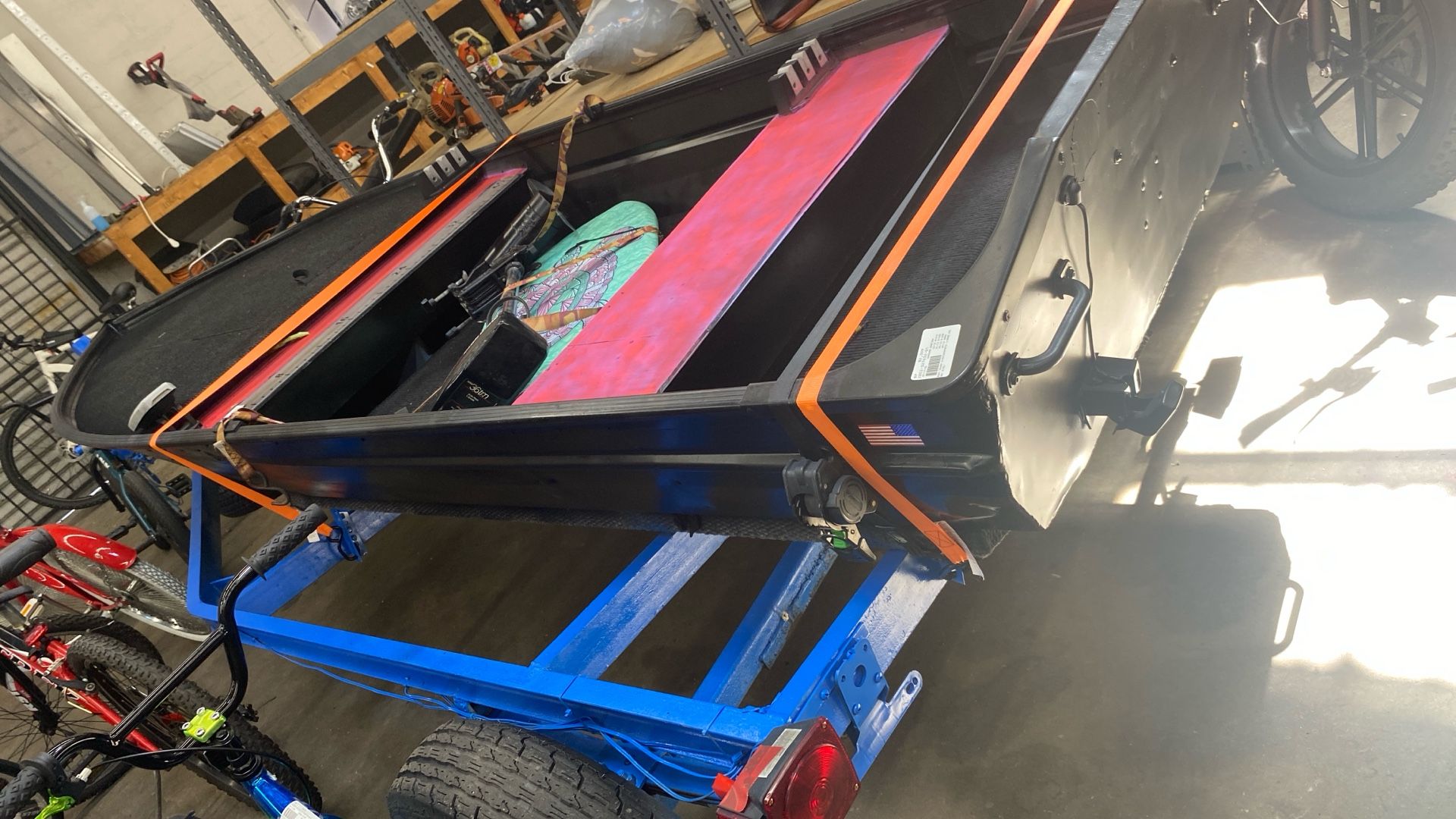 Qos Aluminum Boat With Trailer 1971