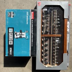 Makita Lithium Ion Brushless Compact Router And Skil 30 Pc Router Bit Set  (FIRM PRICE DONT ASK FOR LESS)