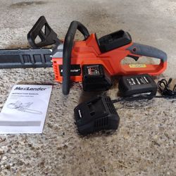 BRAND NEW 12-Inch Cordless Battery Operated Chainsaw with 1x4.0Ah Battery