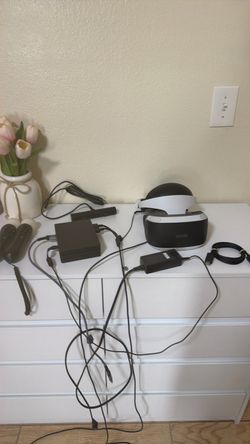 PlayStation VR Headset with Accessories and Wall Mounts