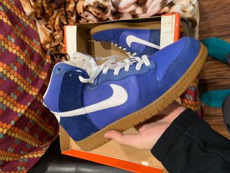 Pony hair blue dunks ‘07 size 11