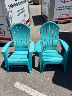Weather-resistant plastic patio chairs