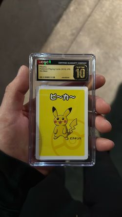 Pikachu CGC 10 Pristine Pokémon Old Maid Card 2019 JPN