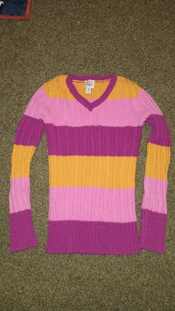 Girl's striped sweater